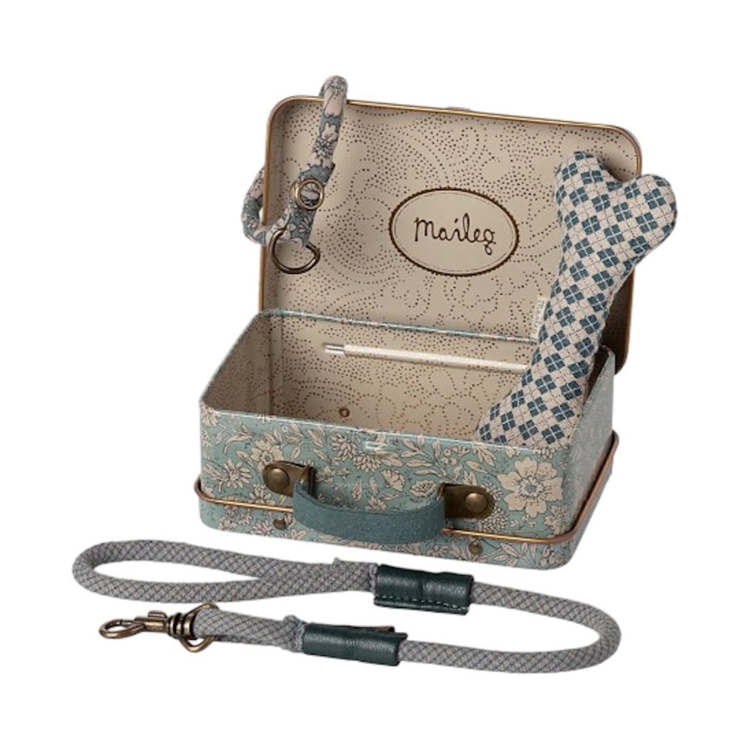 WYPRZEDAŻ Akcesoria dla Psa w Walizce - Niebieski - Maileg