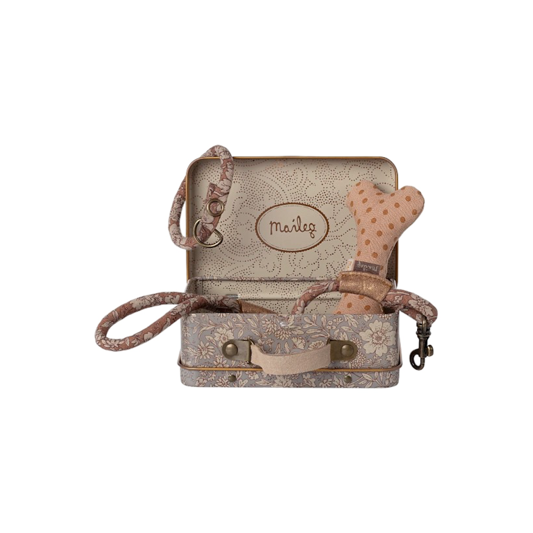 Akcesoria dla Psa w Walizce - Różowy - Maileg