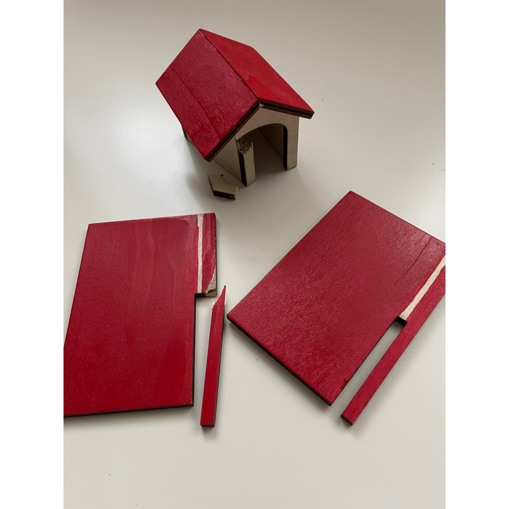 OUTLET Farma Drewniana - Zabawa w Farmera - Stajnia Wiatrak Figurki - 48 elementów - BigJigs