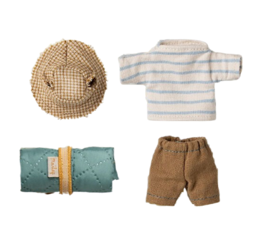 WYPRZEDAŻ Myszka Wędrowiec w Bluzce w Niebieskie Paski - Big Brother - Maileg