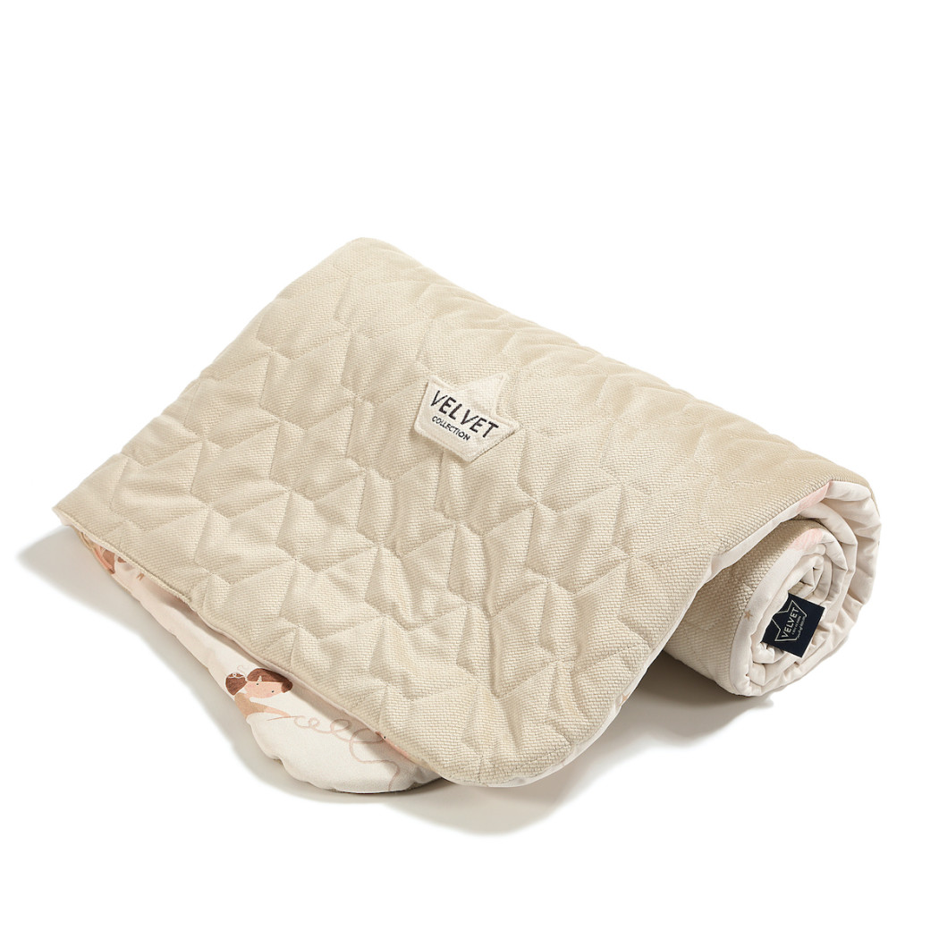 Ciepły Koc Velvet M - 80x100 cm - Ballerine - La Millou