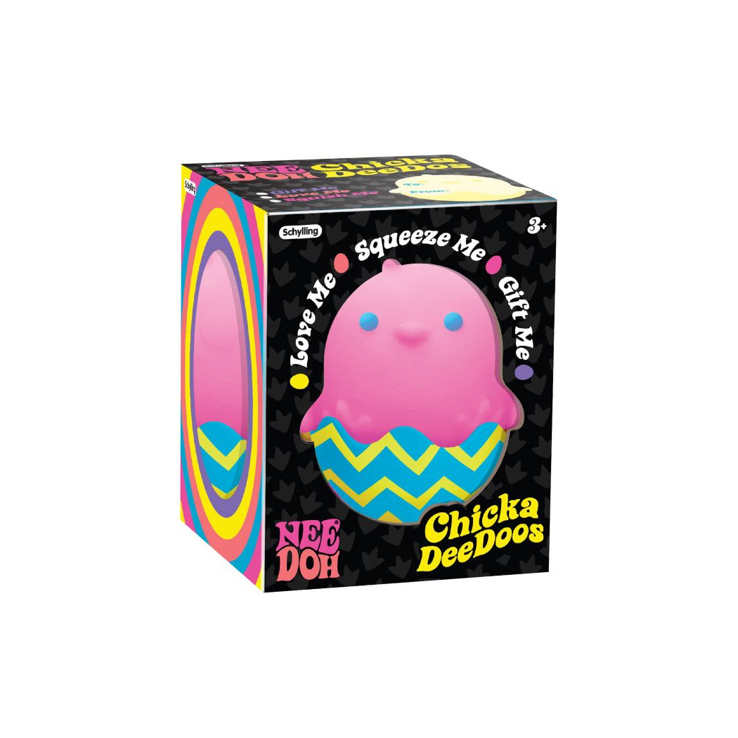 Różowy Pisklak w Skorupce - Zabawka Sensoryczna - Gniotek Antystresowy - Chickadeedoos NeeDoh