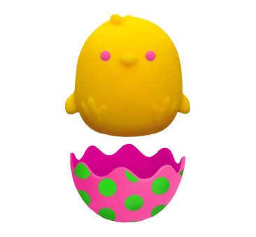 Żółty Pisklak w Skorupce - Zabawka Sensoryczna - Gniotek Antystresowy - Chickadeedoos NeeDoh