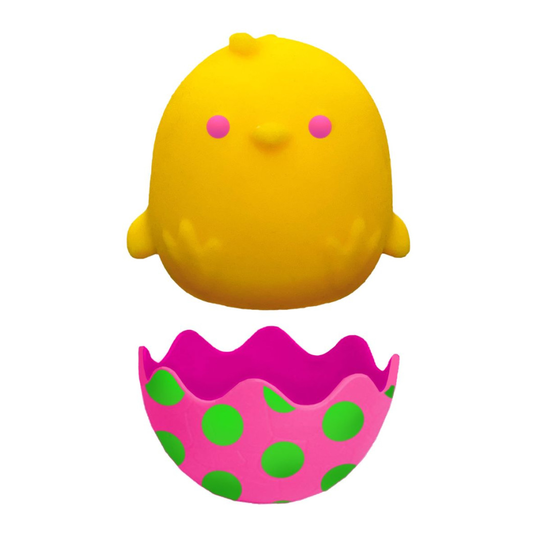 Żółty Pisklak w Skorupce - Zabawka Sensoryczna - Gniotek Antystresowy - Chickadeedoos NeeDoh