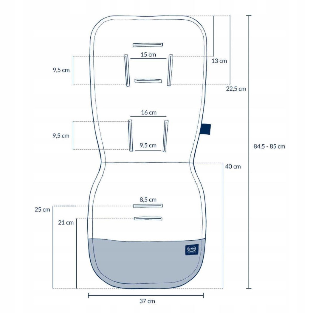 Ballerine - Wkładka do wózka - Stroller Pad - La Millou - Organic Jersey Collection