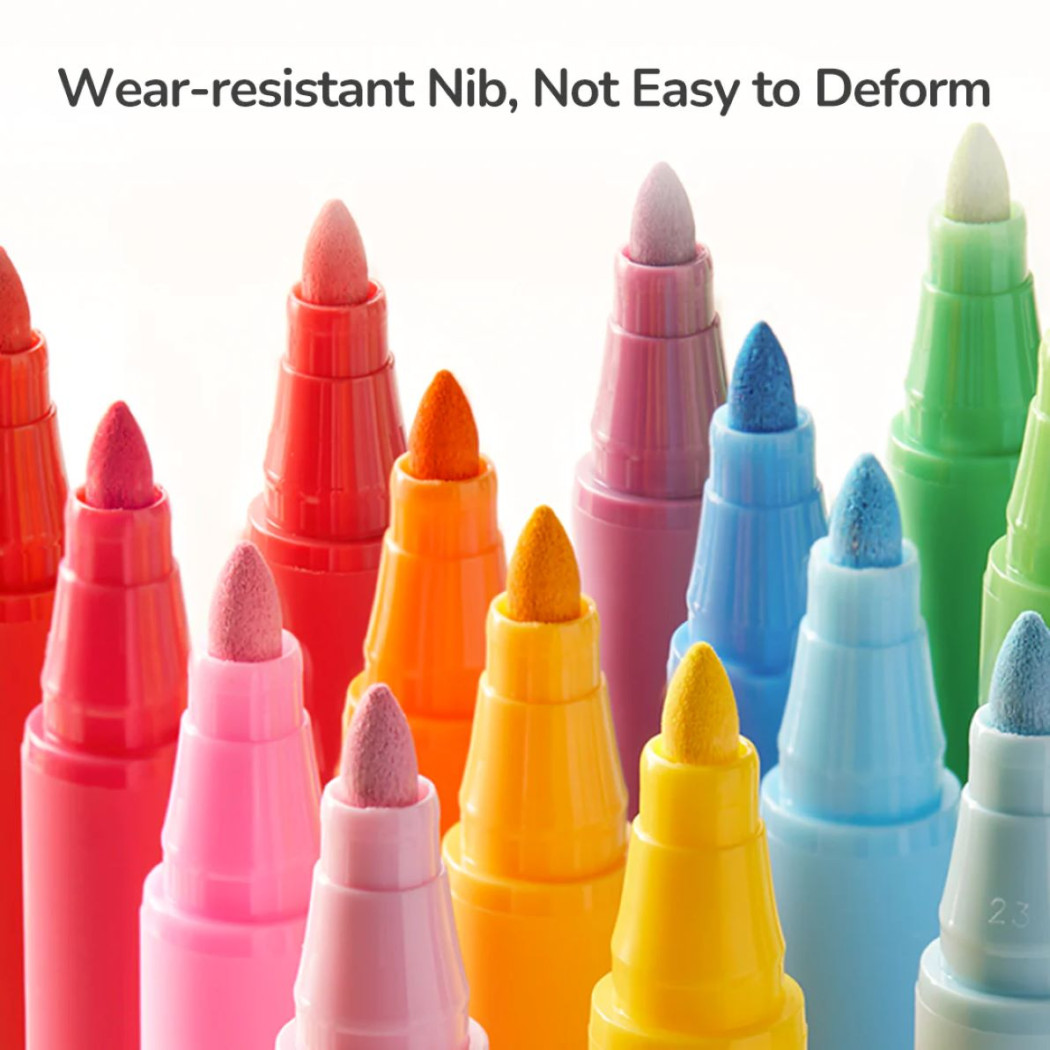 Markery Akrylowe 36 Kolorów - Miękkie Opakowanie - Mideer