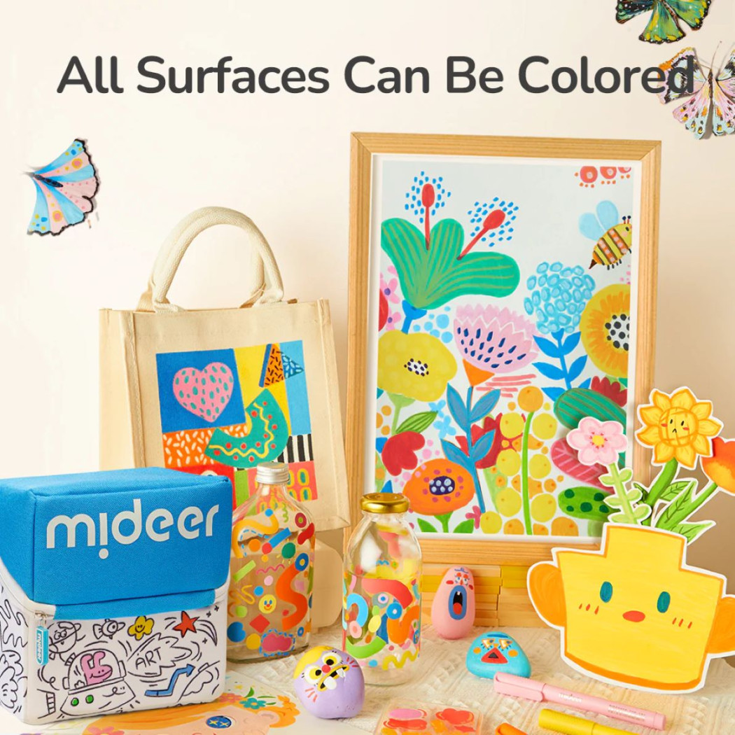 Markery Akrylowe 36 Kolorów - Miękkie Opakowanie - Mideer