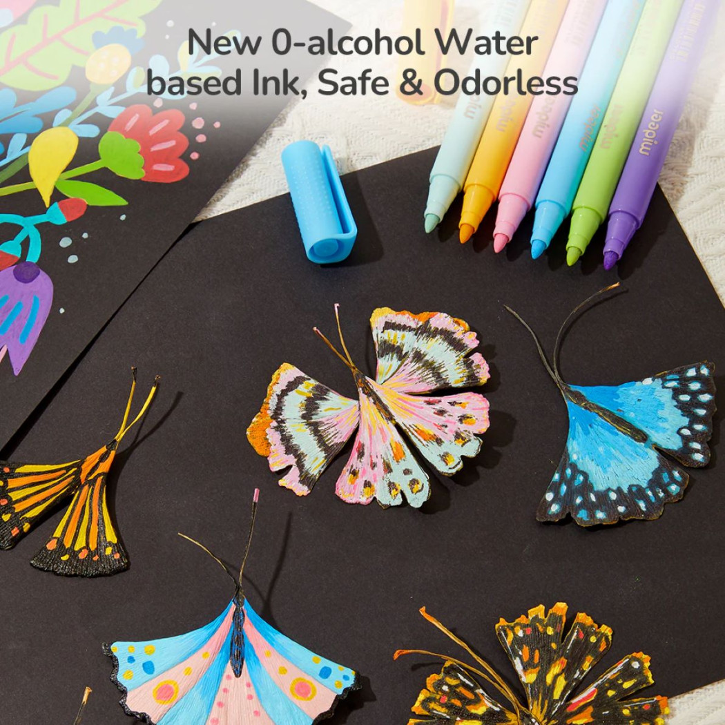 Markery Akrylowe 36 Kolorów - Miękkie Opakowanie - Mideer