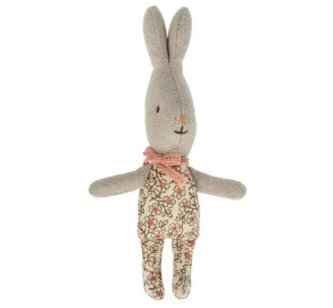 WYPRZEDAŻ Króliczek w Różowym Ubranku w Kwiatki 11 cm - Bunny - Rose - Maileg