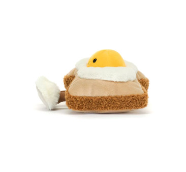 Wesołe Jajko Sadzone na Toście 16 cm - Maskotka Przytulanka - JellyCat