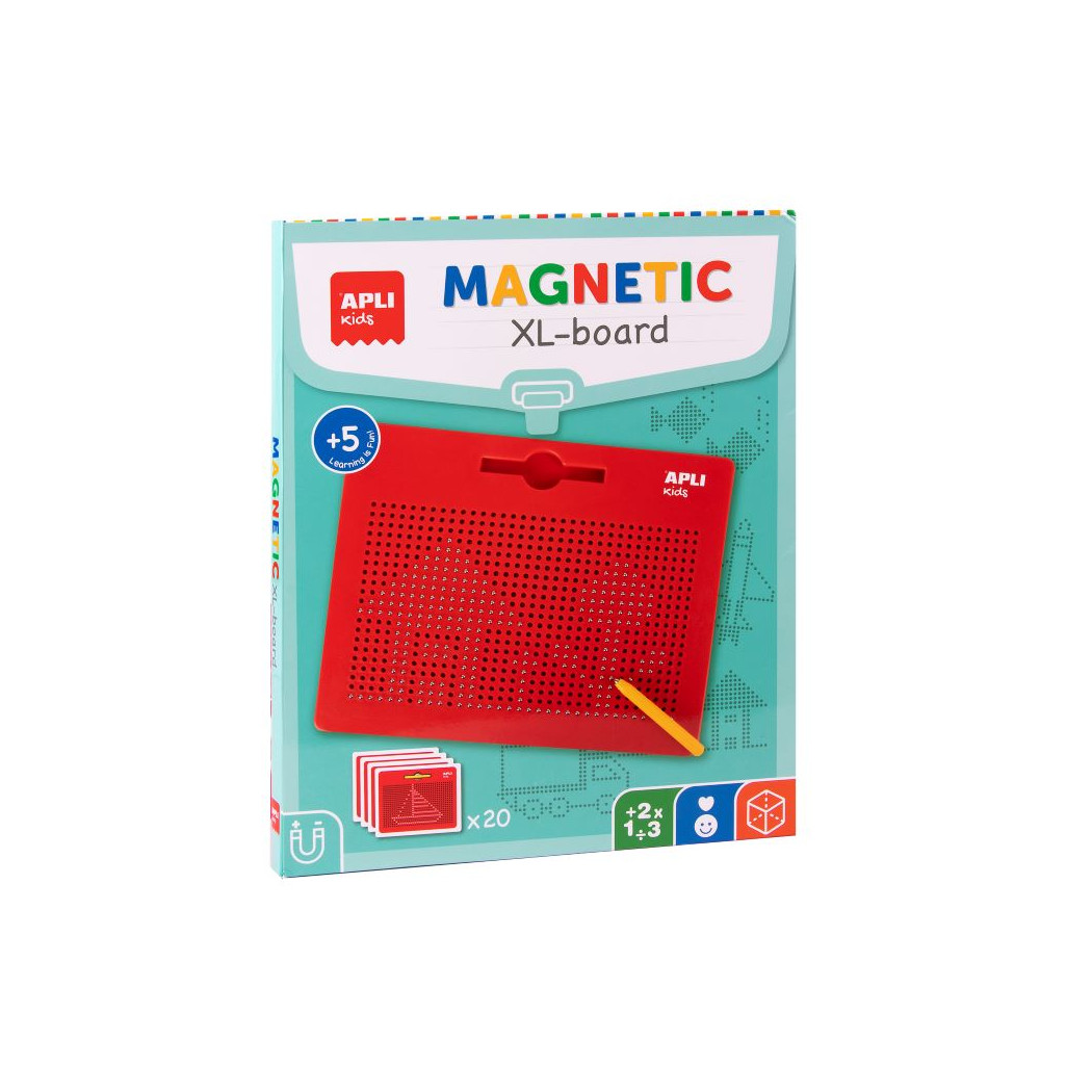 Duża Magnetyczna Tablica z Rysikiem XL - Apli Kids - Do Rysowania