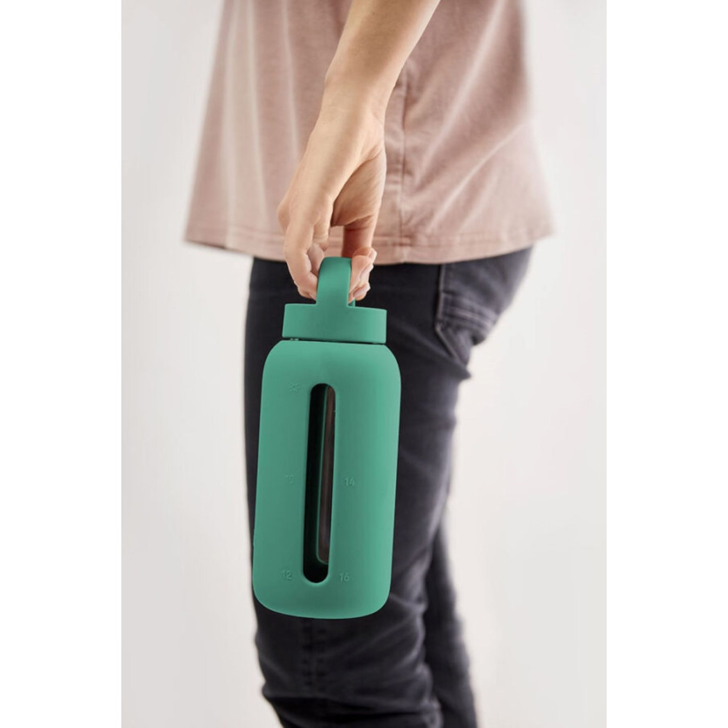 Butelka Szklana na Wodę - Frosted Green - 720 ml - Muuki