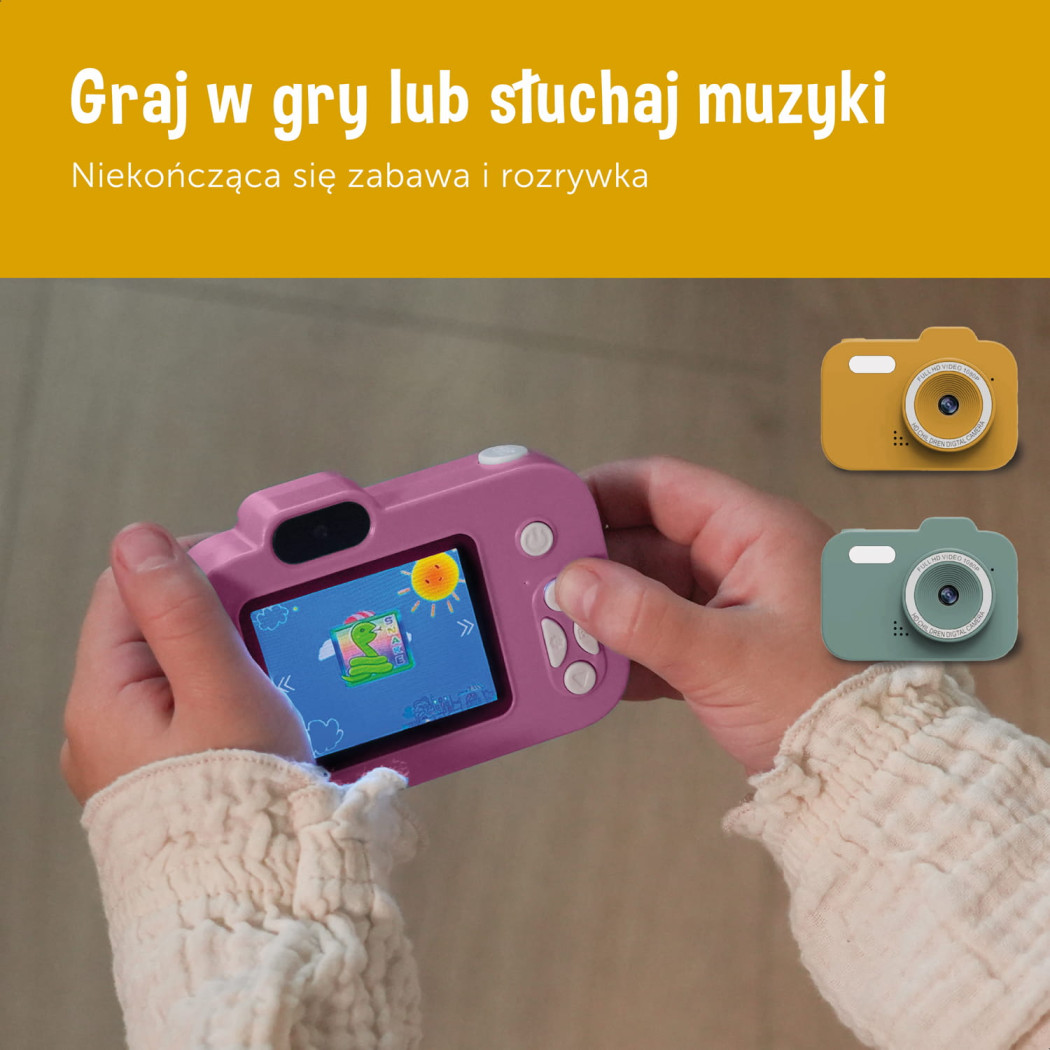 Szałwiowy Aparat Cyfrowy dla Dzieci - Zazu Fun