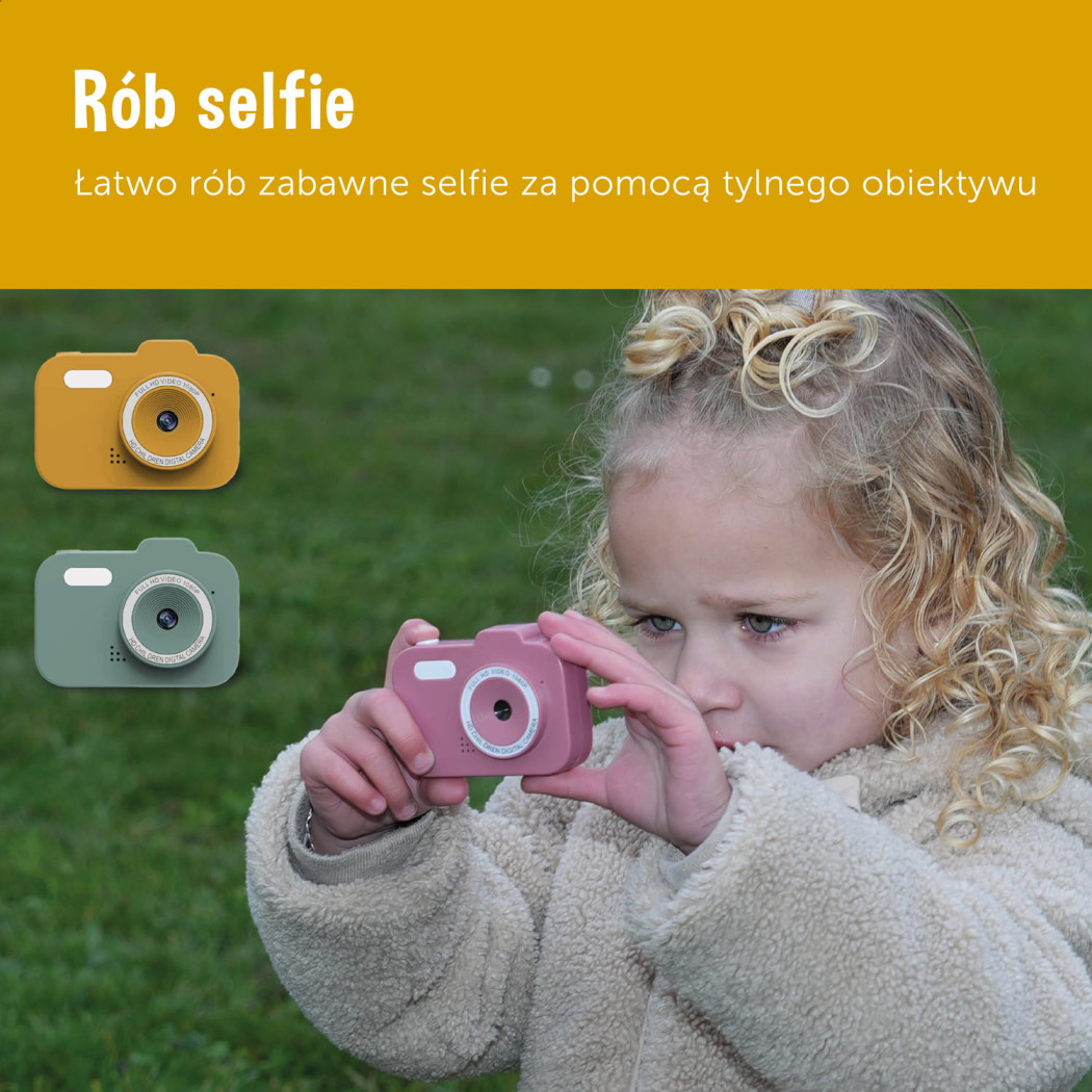 Różowy Aparat Cyfrowy dla Dzieci - Zazu Fun