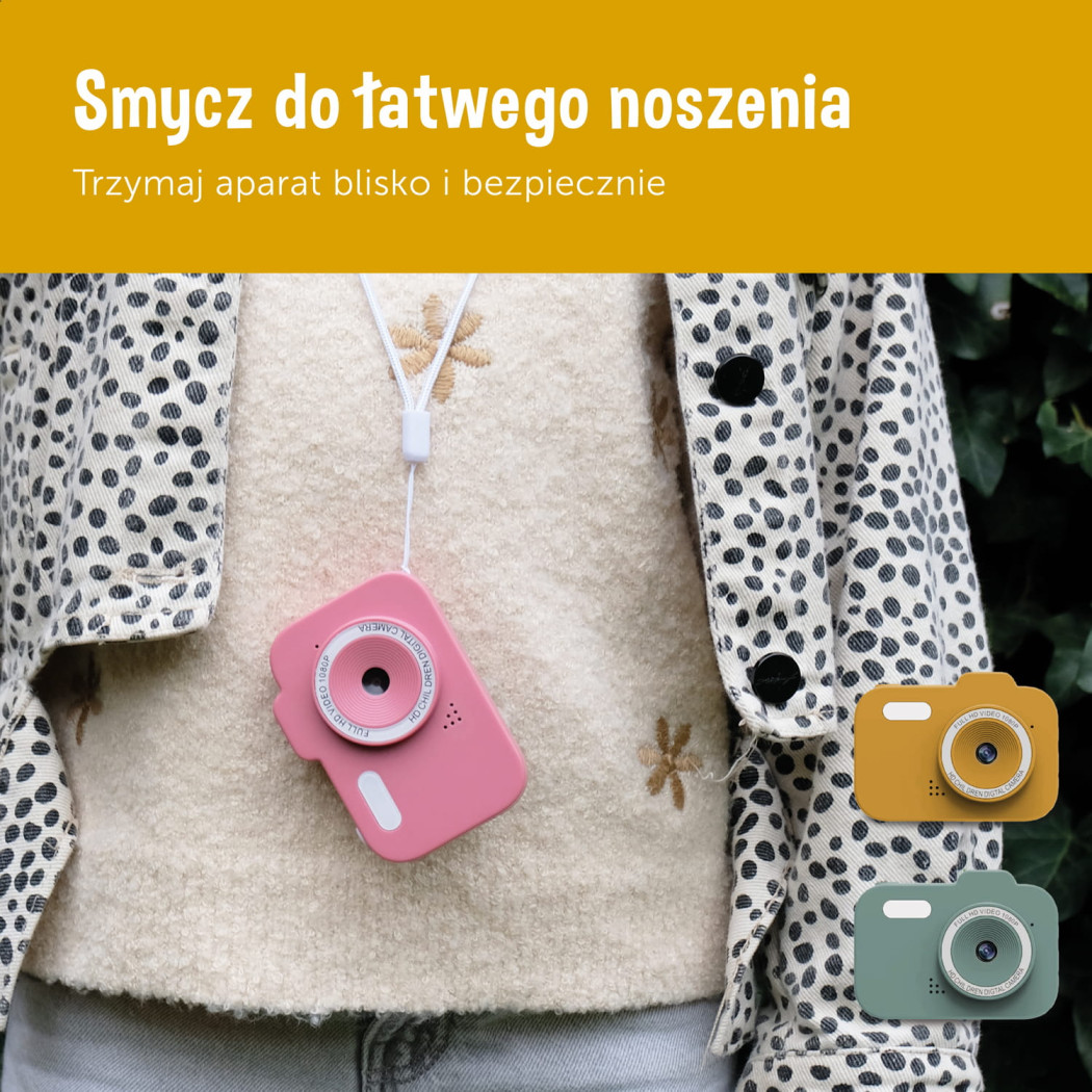 Różowy Aparat Cyfrowy dla Dzieci - Zazu Fun
