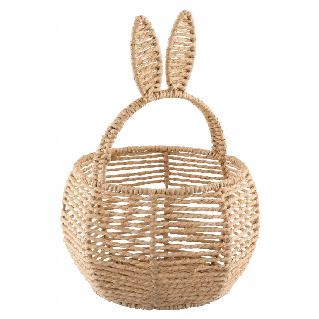 Koszyczek Pleciony Wielkanocny z Uszami - Altom Design - Na Święconkę