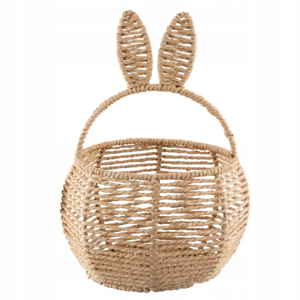 Koszyczek Pleciony Wielkanocny z Uszami - Altom Design - Na Święconkę