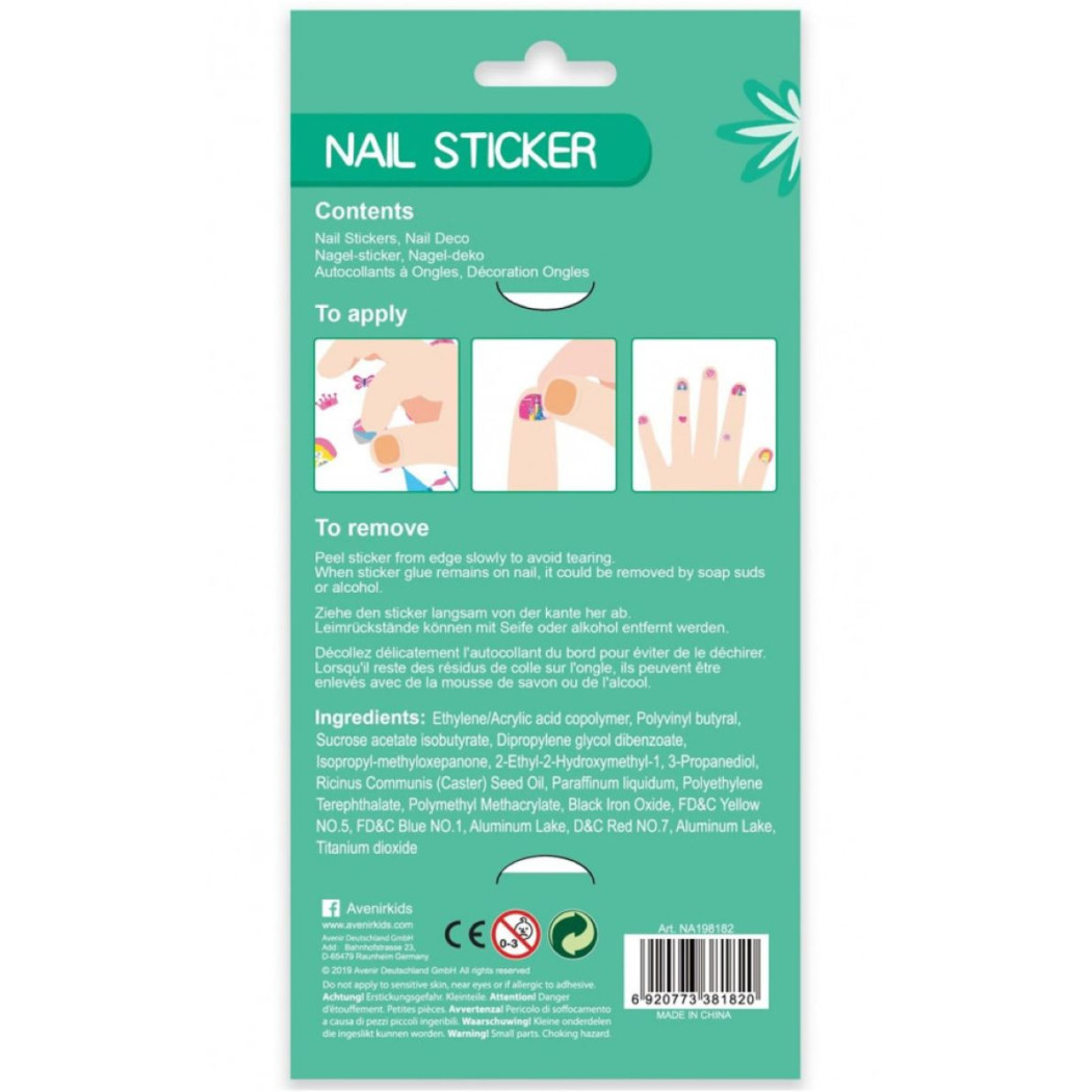 ZWIERZĄTKA - Naklejki na Paznokcie dla Dzieci - AVENIR