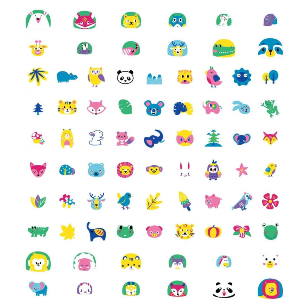 ZWIERZĄTKA - Naklejki na Paznokcie dla Dzieci - AVENIR