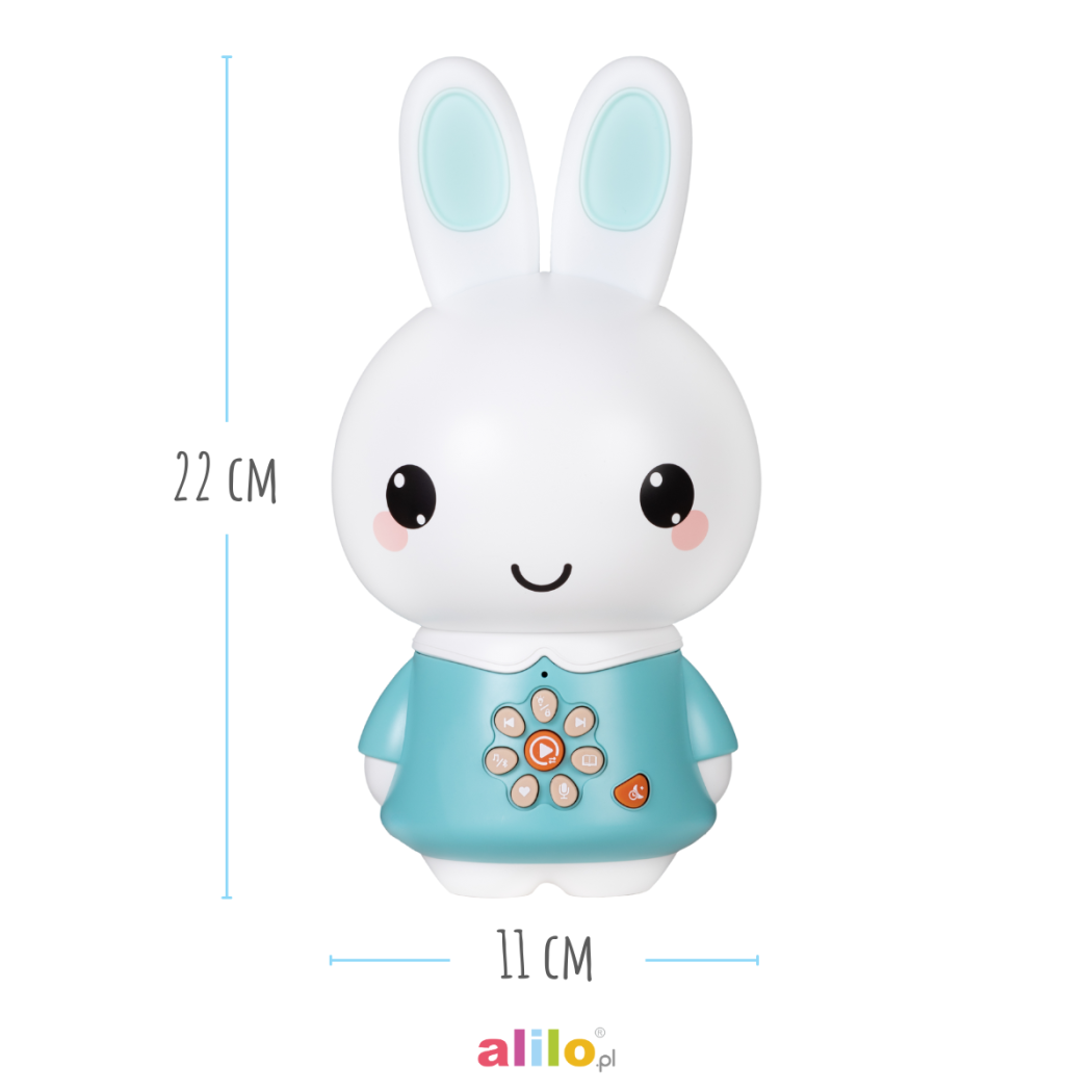 Króliczek Honey Bunny Pro - Pudrowy Róż - Zabawka Edukacyjna - Alilo
