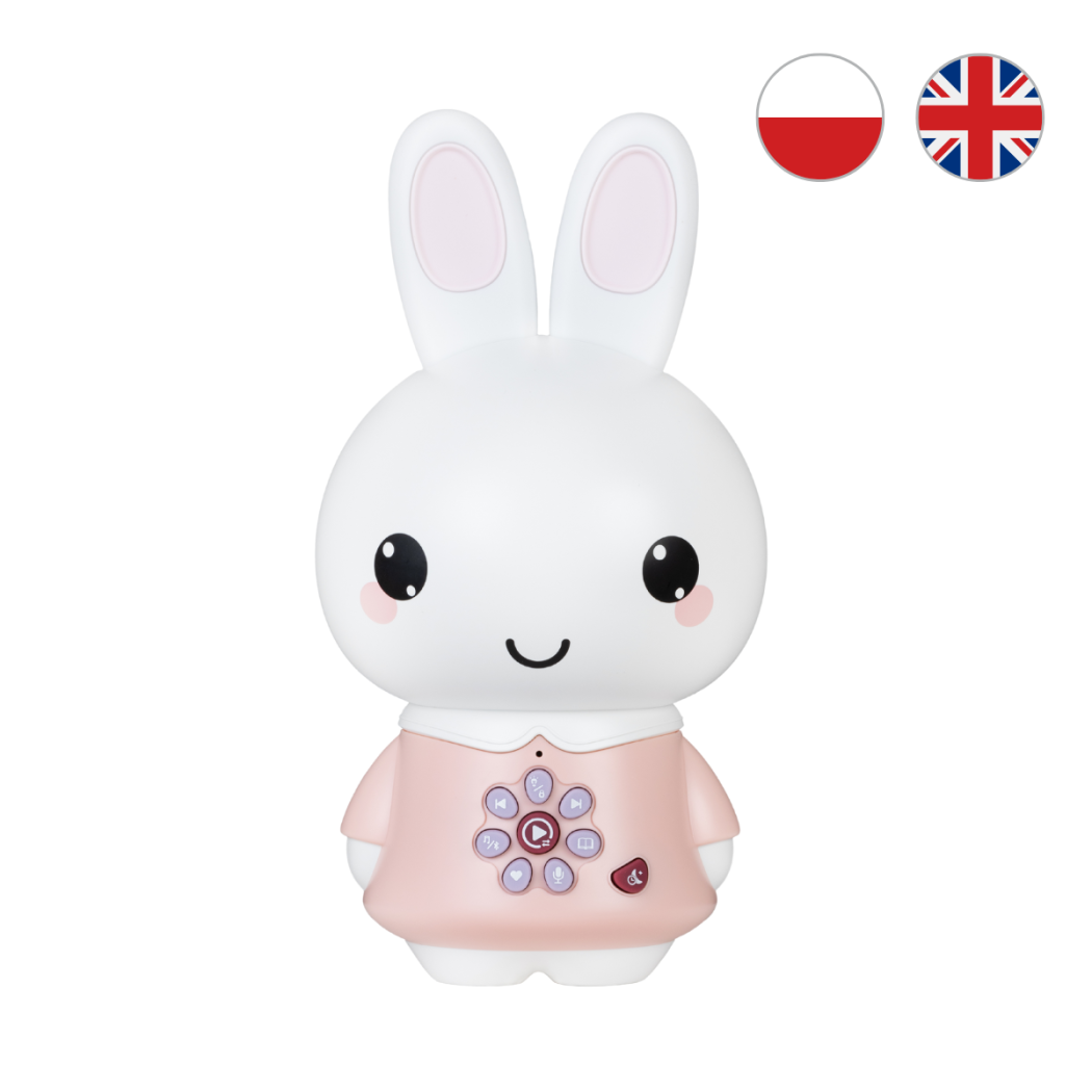 Króliczek Honey Bunny Pro - Pudrowy Róż - Zabawka Edukacyjna - Alilo