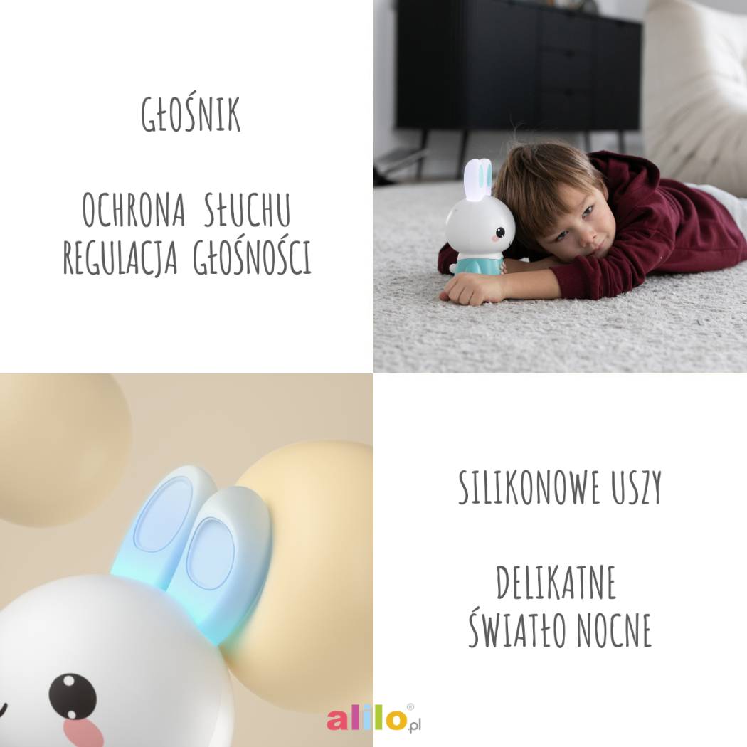 Króliczek Honey Bunny Pro - Pudrowy Róż - Zabawka Edukacyjna - Alilo