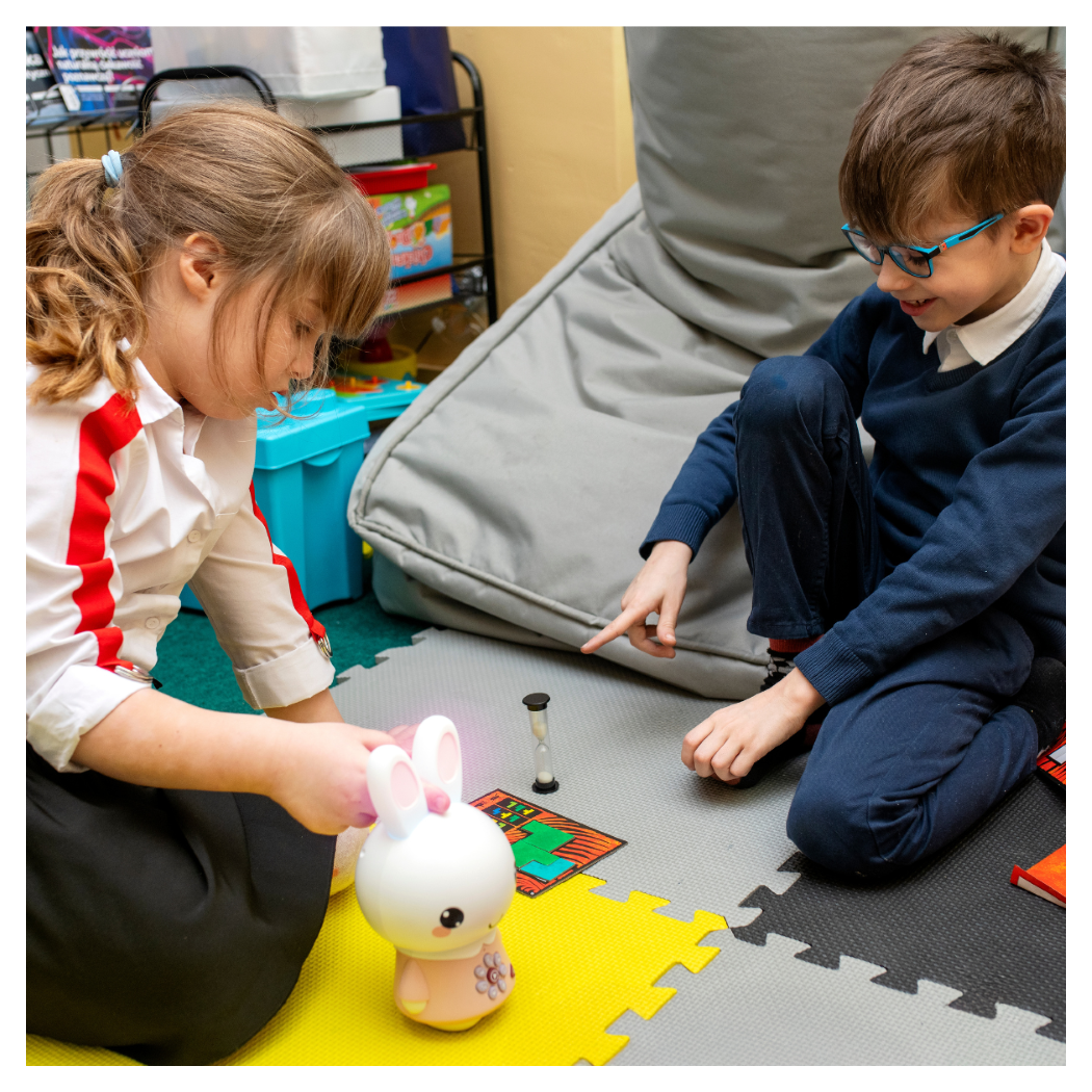 Króliczek Honey Bunny Pro - Turkusowy - Zabawka Edukacyjna - Alilo