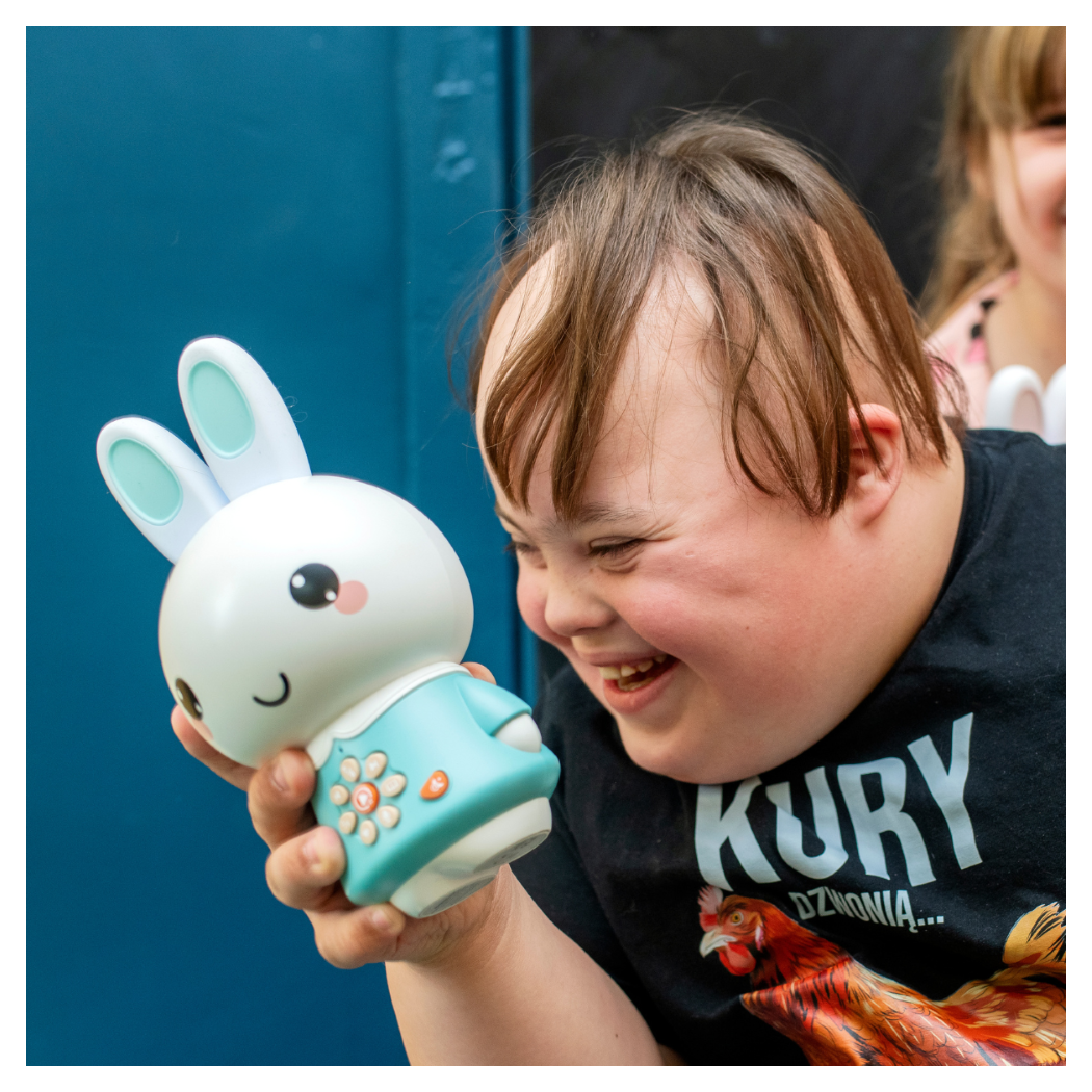 Króliczek Honey Bunny Pro - Turkusowy - Zabawka Edukacyjna - Alilo