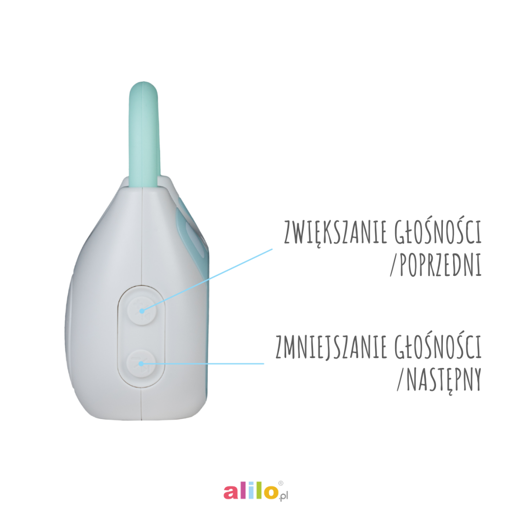 Króliczek Pocket Bunny - Niebiesko/Miętowy - Zabawka Edukacyjna - Alilo