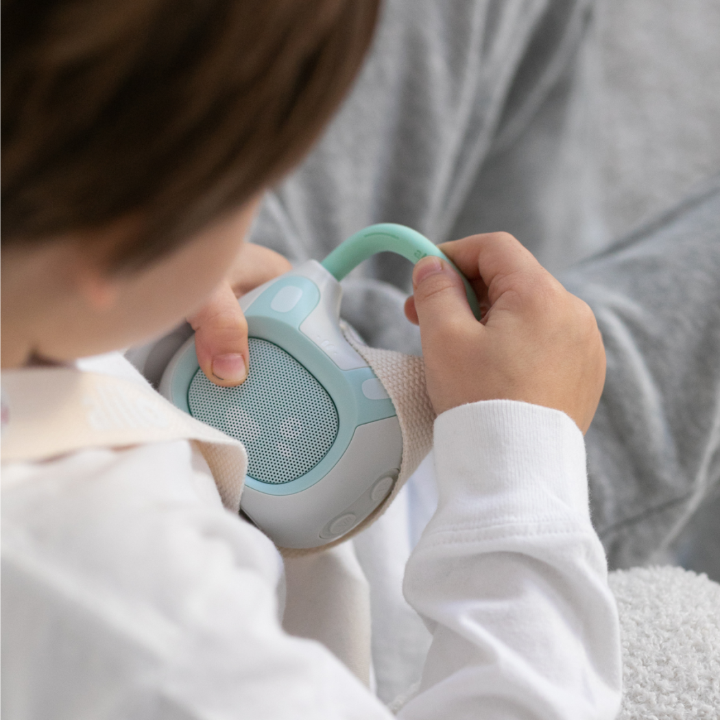 Króliczek Pocket Bunny - Niebiesko/Miętowy - Zabawka Edukacyjna - Alilo