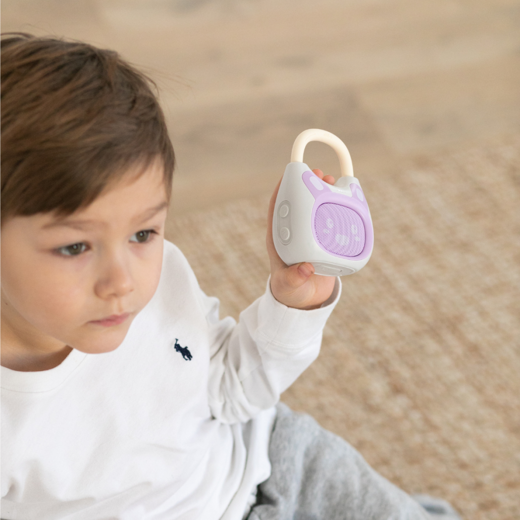 Króliczek Pocket Bunny - Waniliowo/Fioletowy - Zabawka Edukacyjna - Alilo