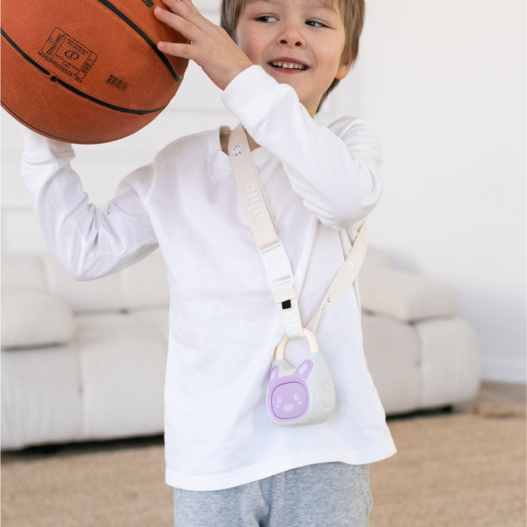 Króliczek Pocket Bunny - Waniliowo/Fioletowy - Zabawka Edukacyjna - Alilo