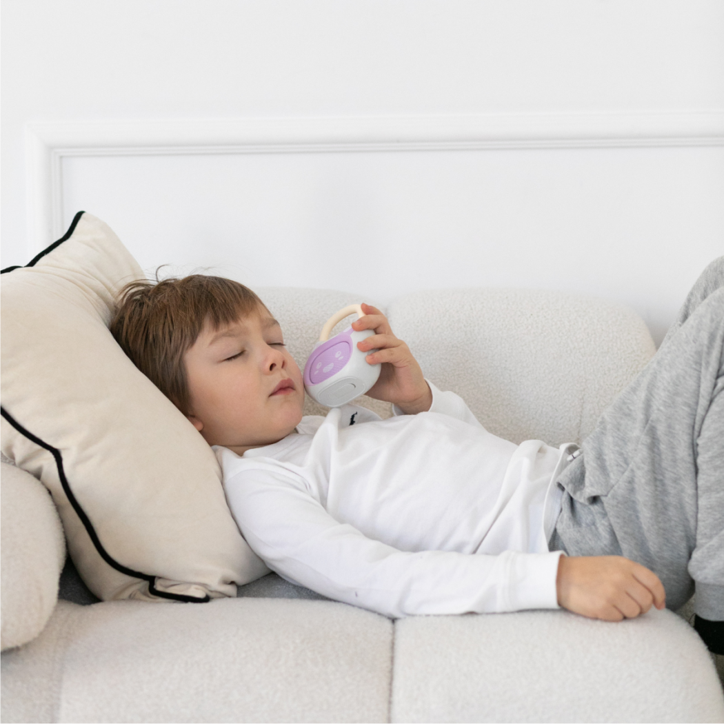 Króliczek Pocket Bunny - Waniliowo/Fioletowy - Zabawka Edukacyjna - Alilo