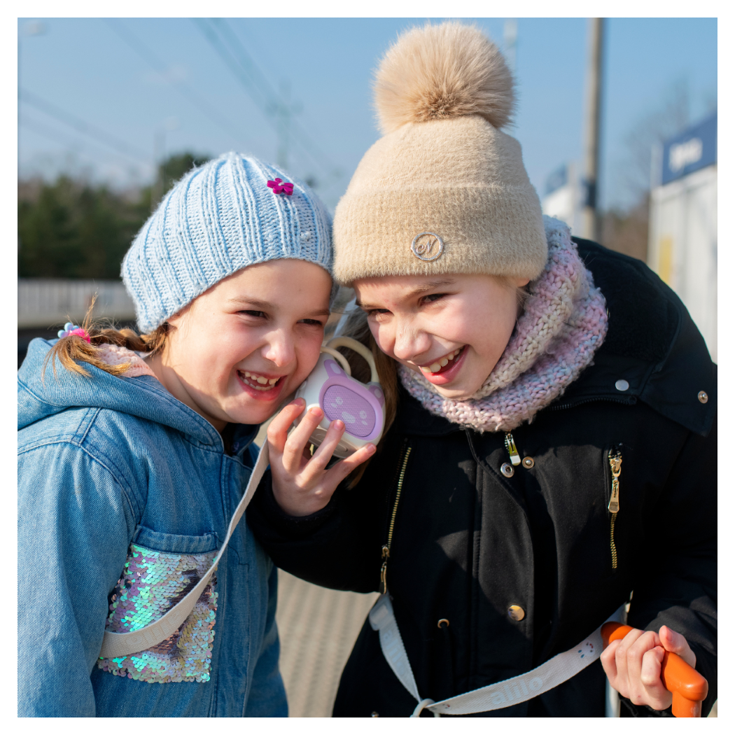 Króliczek Pocket Bunny - Waniliowo/Fioletowy - Zabawka Edukacyjna - Alilo