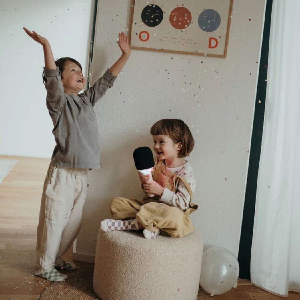 Świecący Mikrofon Karaoke - Różowy - KIDYWOLF