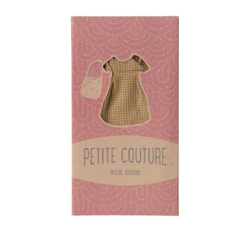 Pomarańczowa Sukienka z Torebką - Ubranko Dla Myszki Mamy - Mum Mouse - Maileg