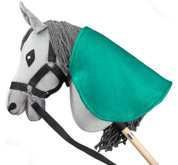 Miętowa - Derka i Nauszniki dla Hobby Horse / Konika na Kiju na Patyku - Skippi