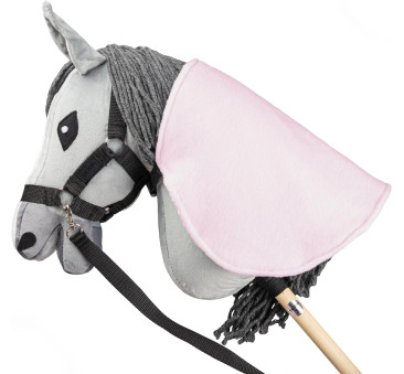 Różowa - Derka i Nauszniki dla Hobby Horse / Konika na Kiju na Patyku - Skippi