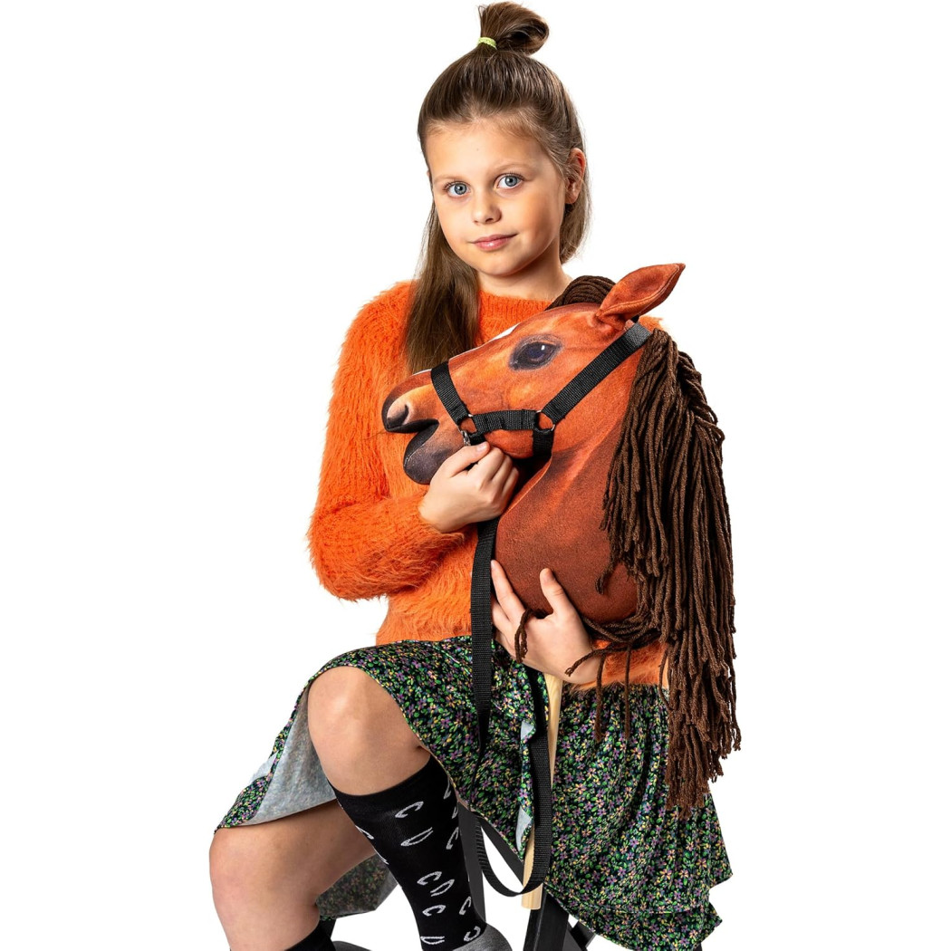 PROMOCJA Bursztynowy A3 - Polski Hobby Horse - Koń na Kiju - Konik na Patyku - Skippi