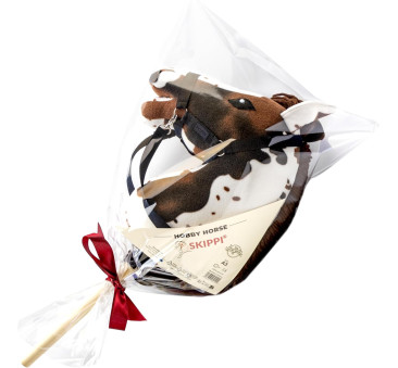 Gniado-srokaty A3 - Polski Hobby Horse - Koń na Kiju - Biało-brązowy Konik na Patyku - Skippi