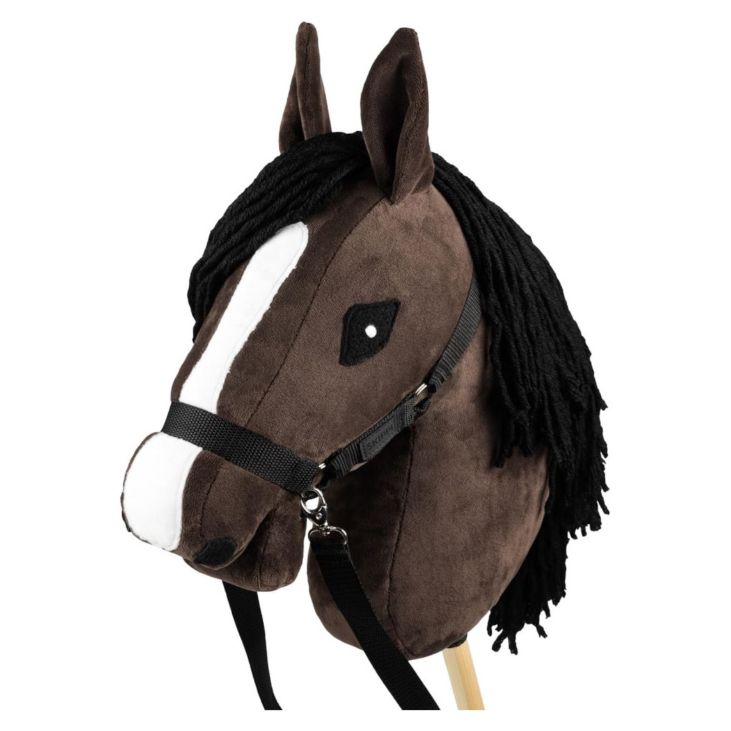 Gniady A3 - Polski Hobby Horse - Koń na Kiju - Brązowy Konik na Patyku - Skippi