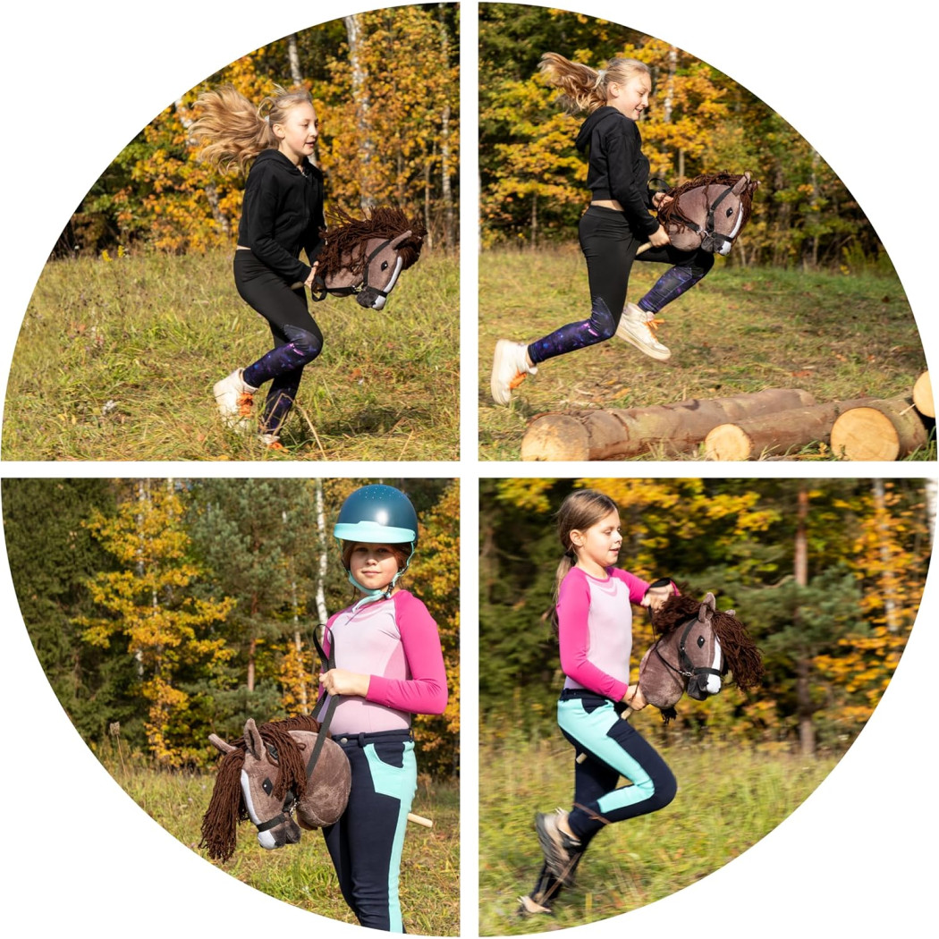 Kasztanowaty A3 - Polski Hobby Horse - Koń na Kiju - Konik na Patyku - Skippi