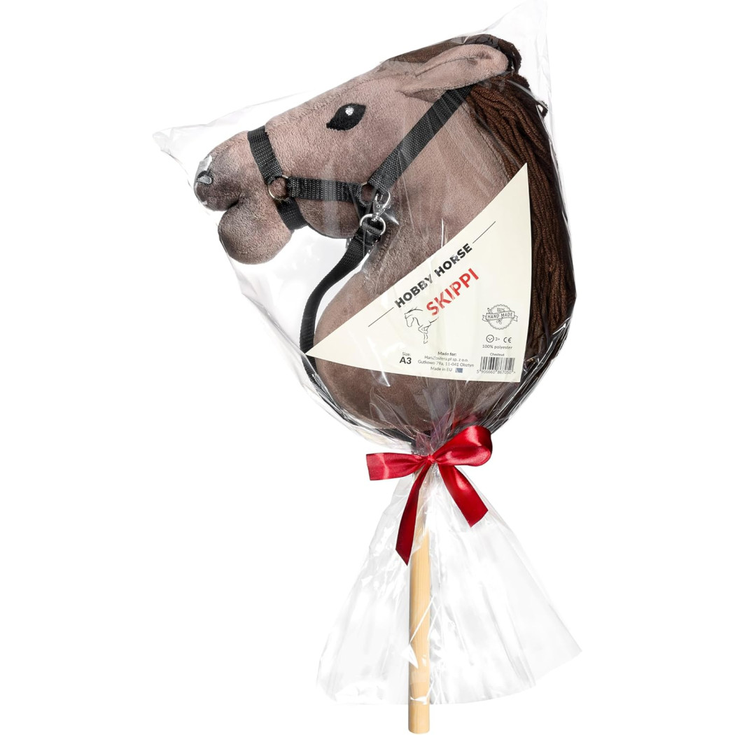 Kasztanowaty A3 - Polski Hobby Horse - Koń na Kiju - Konik na Patyku - Skippi