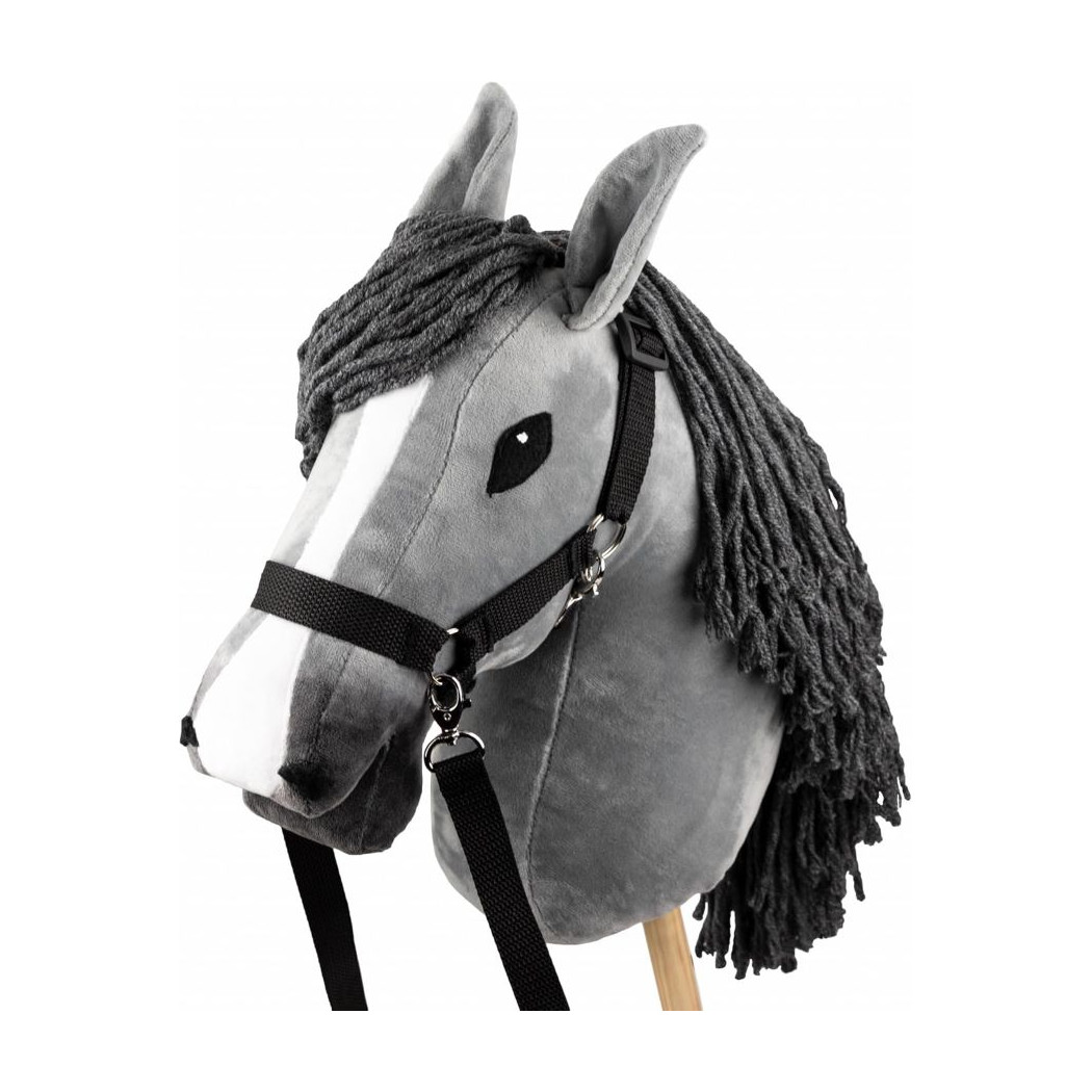 Szary A3 - Polski Hobby Horse - Koń na Kiju - Konik na Patyku - Skippi