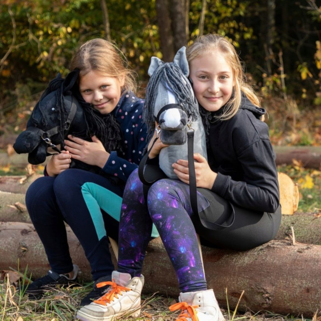 Czarny A3 - Polski Hobby Horse - Koń na Kiju - Konik na Patyku - Skippi