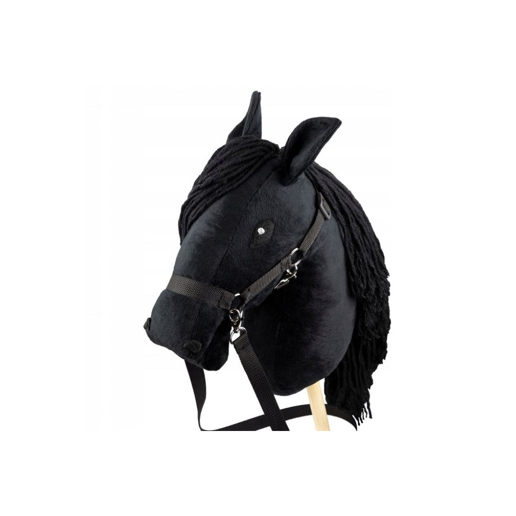 Czarny A3 - Polski Hobby Horse - Koń na Kiju - Konik na Patyku - Skippi