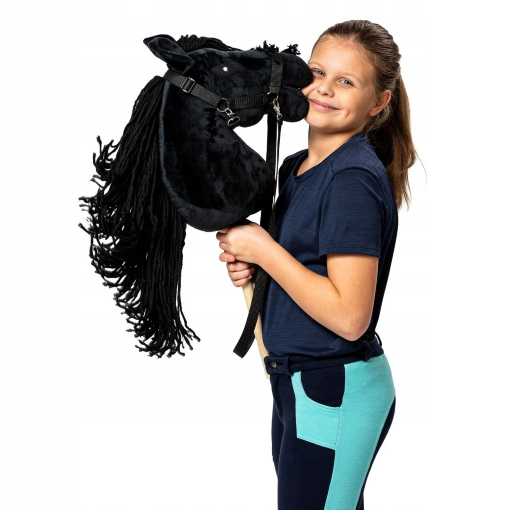 PROMOCJA Czarny A3 - Polski Hobby Horse - Koń na Kiju - Konik na Patyku - Skippi