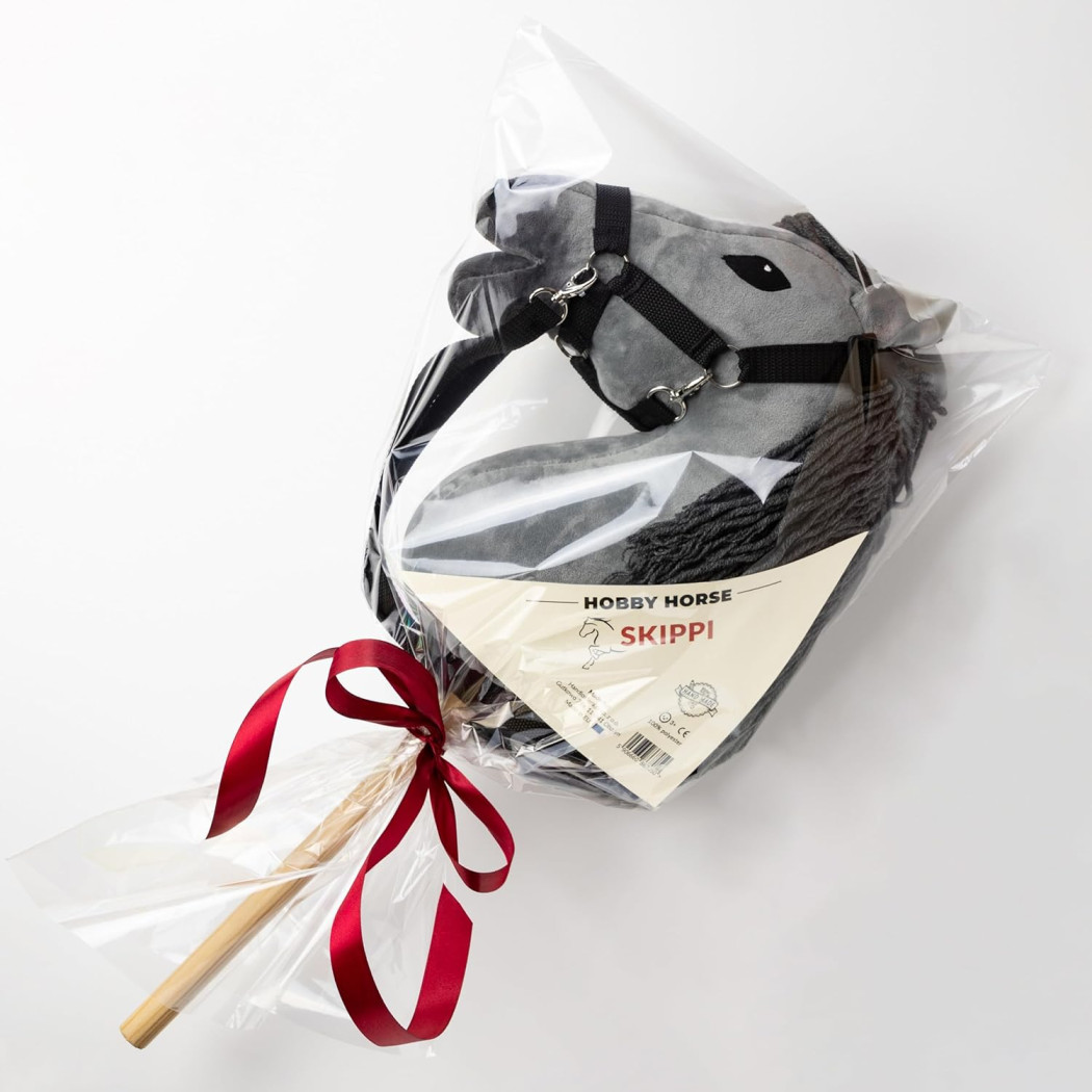 Szary A5 - Polski Hobby Horse - Koń na Kiju - Konik na Patyku - Skippi