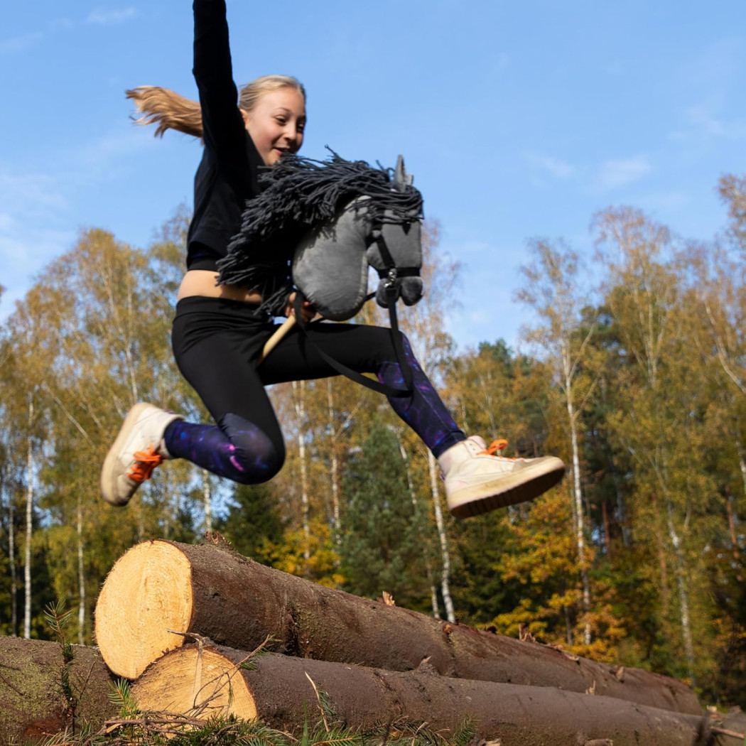 Szary A5 - Polski Hobby Horse - Koń na Kiju - Konik na Patyku - Skippi