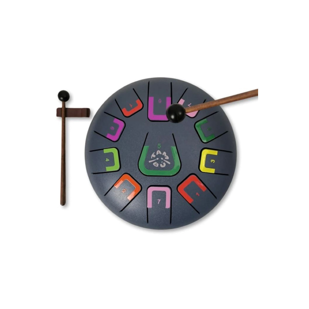 Tambu - Stalowy Bębenek Językowy - Czarny Mat - Juegaconmigo